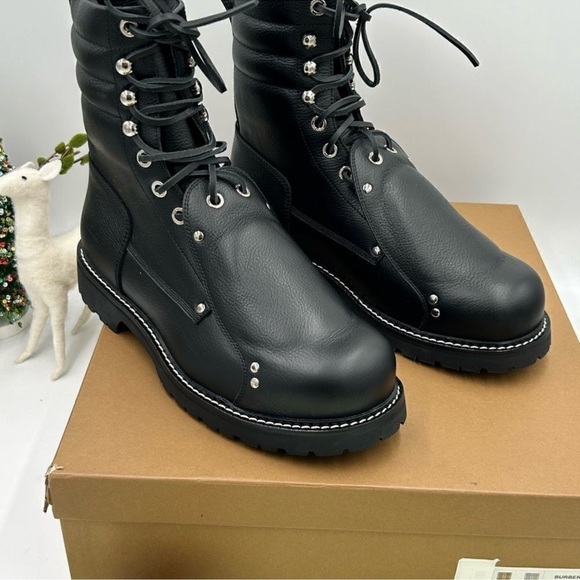 Men’s Burberry, leather lace guard ankle boots size 45 made in Italy main image 11